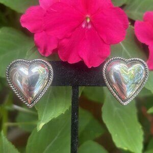 ❤️❤️BEST Silver Heart Bubble EARRINGS